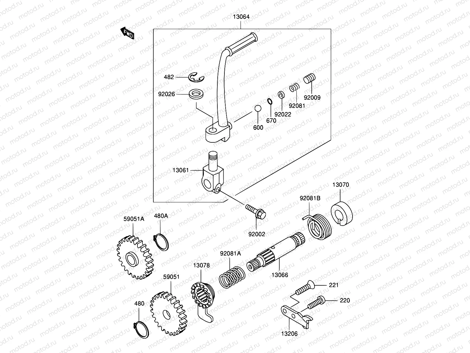 5 - KICKSTARTER MECHANISM