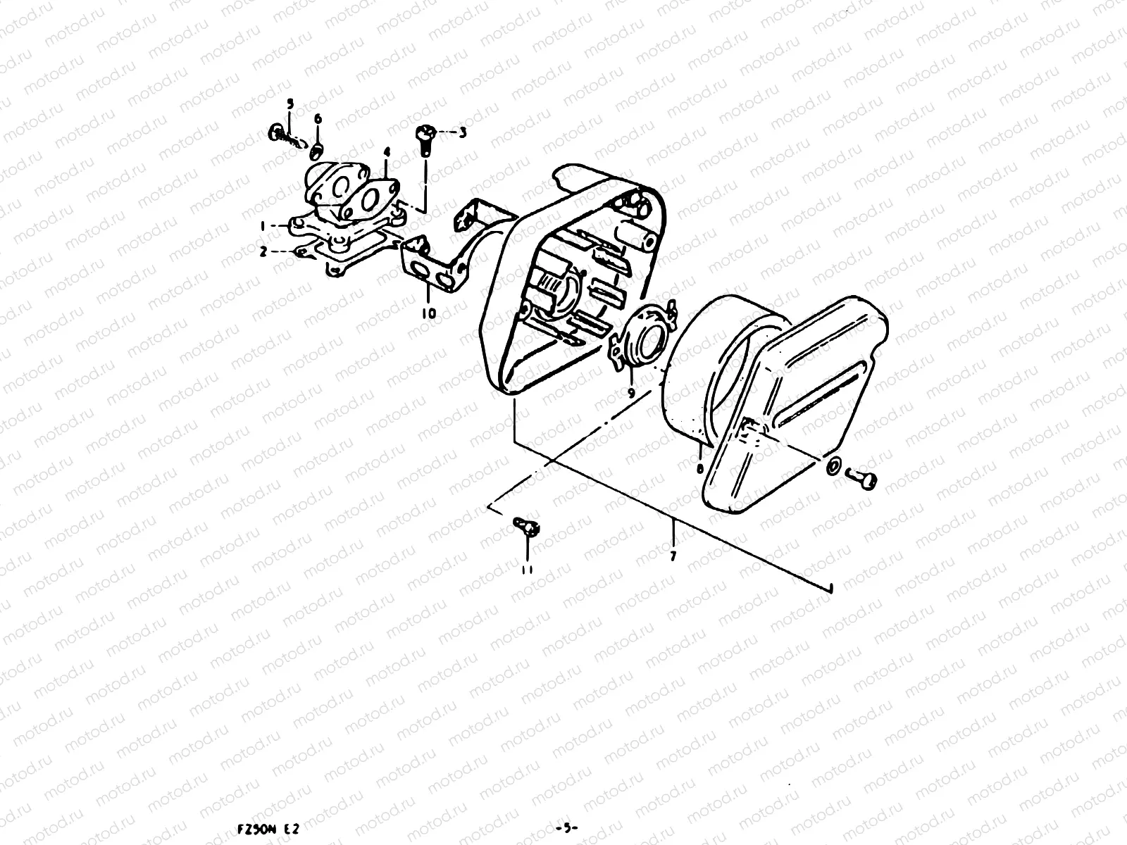 5 - REED VALVE - AIR CLEANER