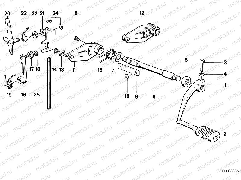 5-speed transmission shifting parts