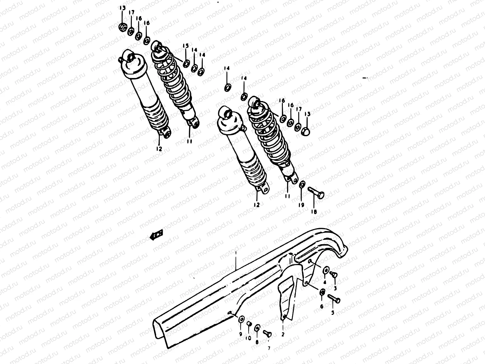 50 - CHAIN CASE - SHOCK ABSORBER