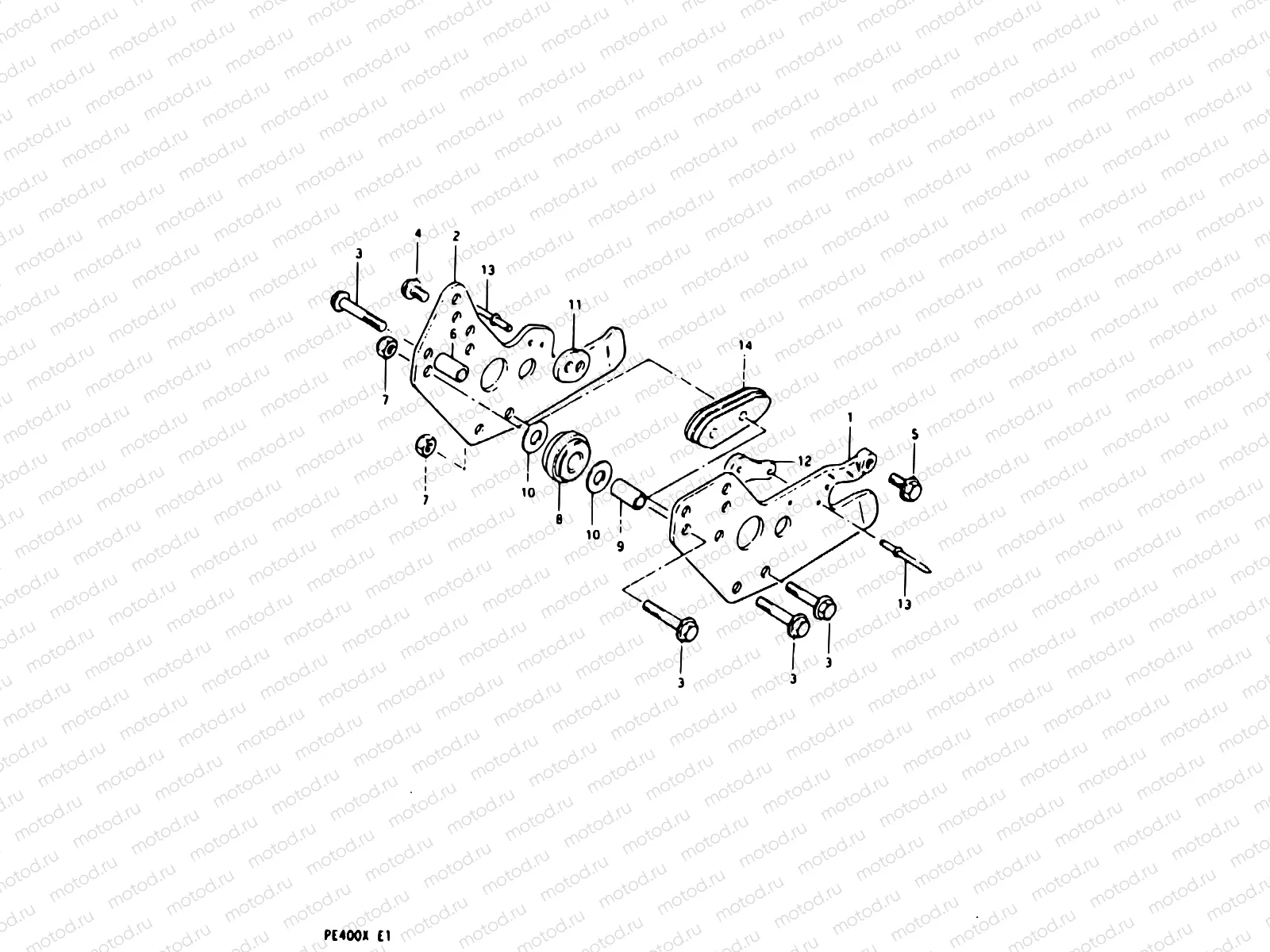 50 - CHAIN GUIDE (PE400X)