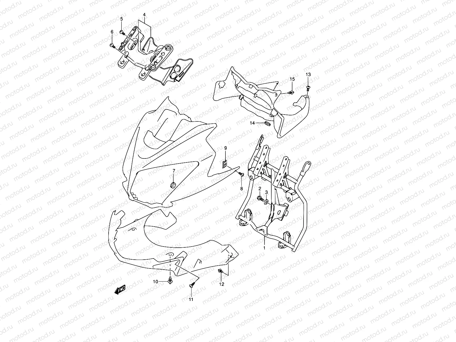 50 - COWL BODY INSTALLATION PARTS