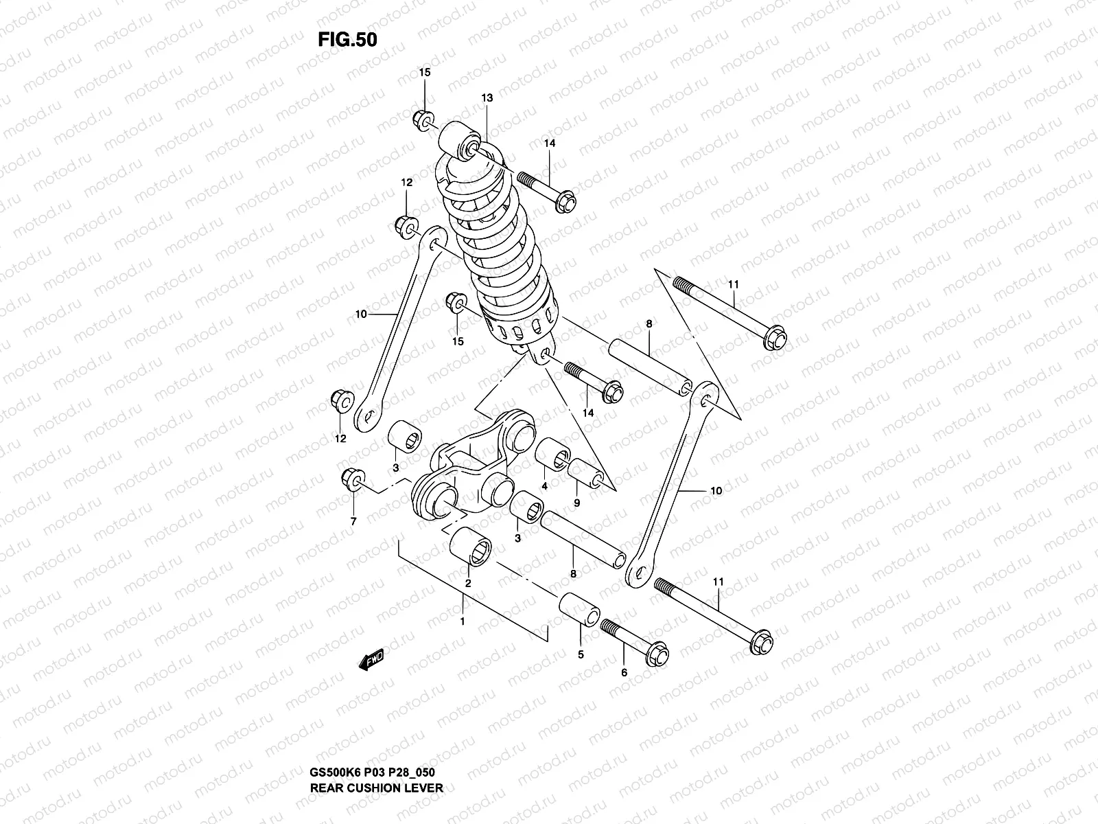 50 - CUSHION LEVER (MODEL K3)