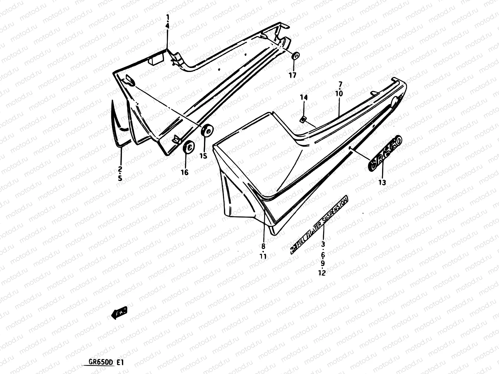50 - FRAME COVER (GR650XD)
