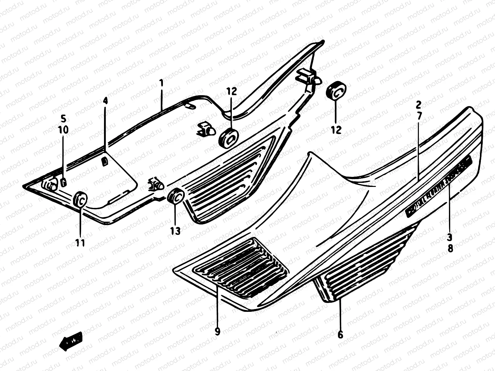 50 - FRAME COVER (GSX1100EFE E02)