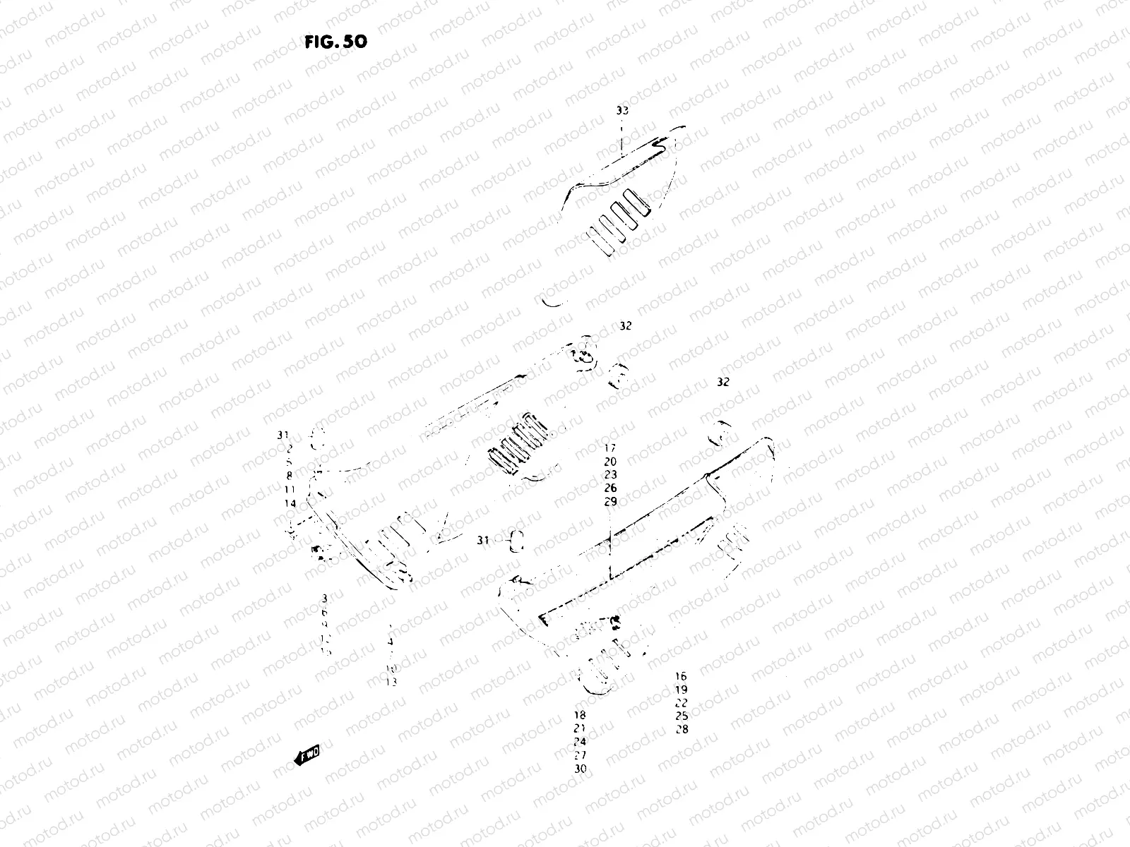 50 - FRAME COVER (MODEL D:E22)