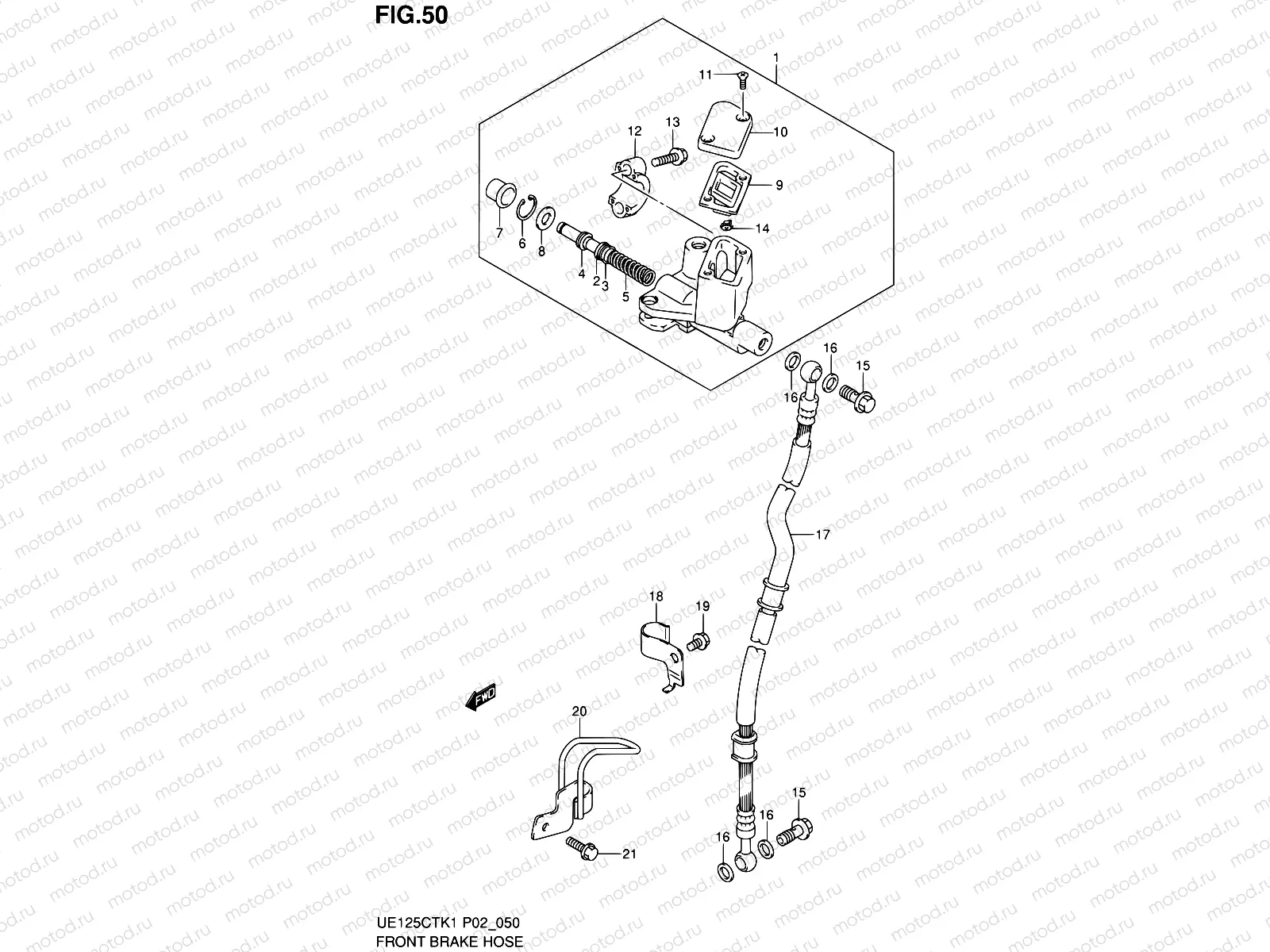 50 - FRONT BRAKE HOSE