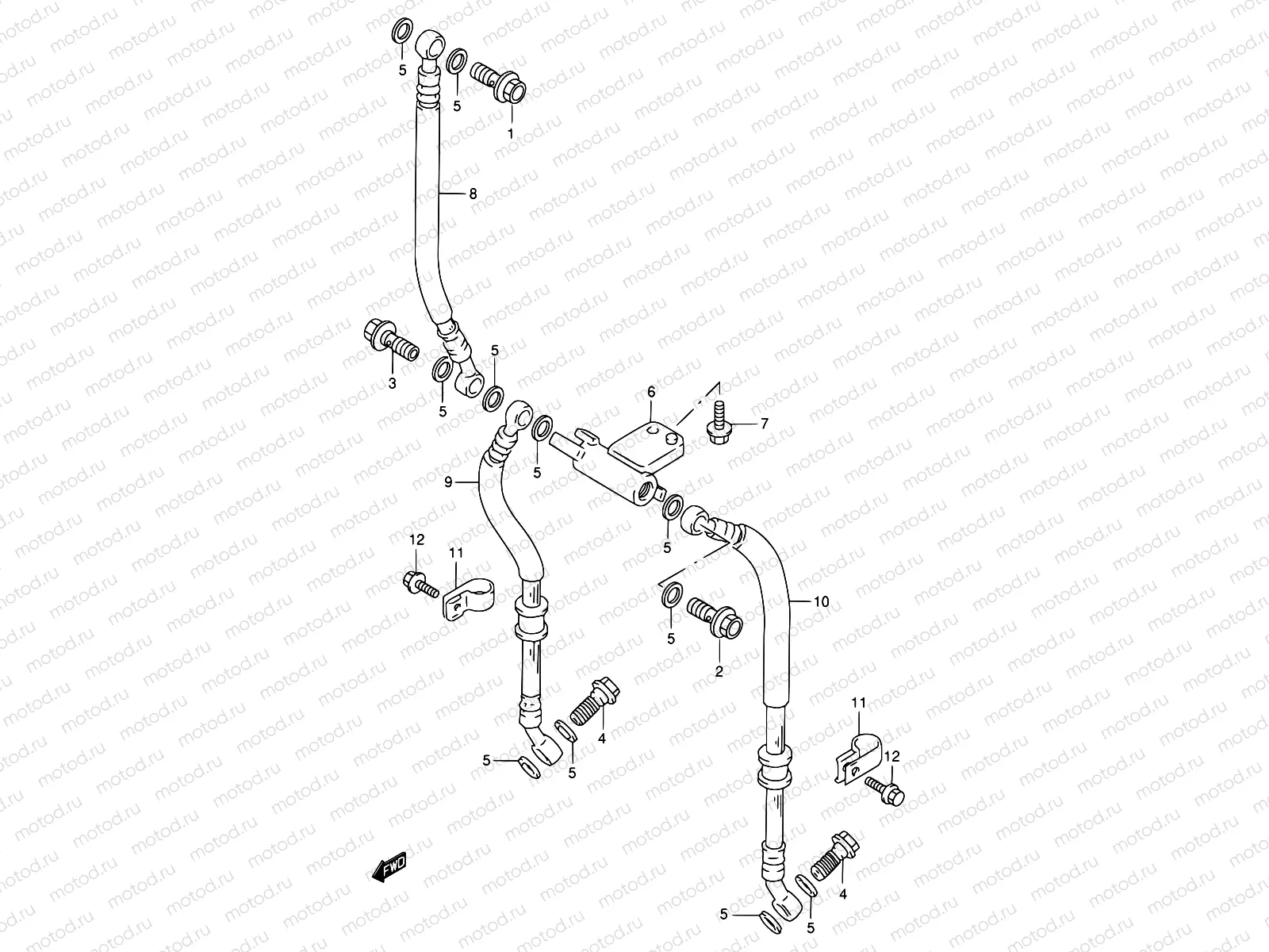 50 - FRONT BRAKE HOSE