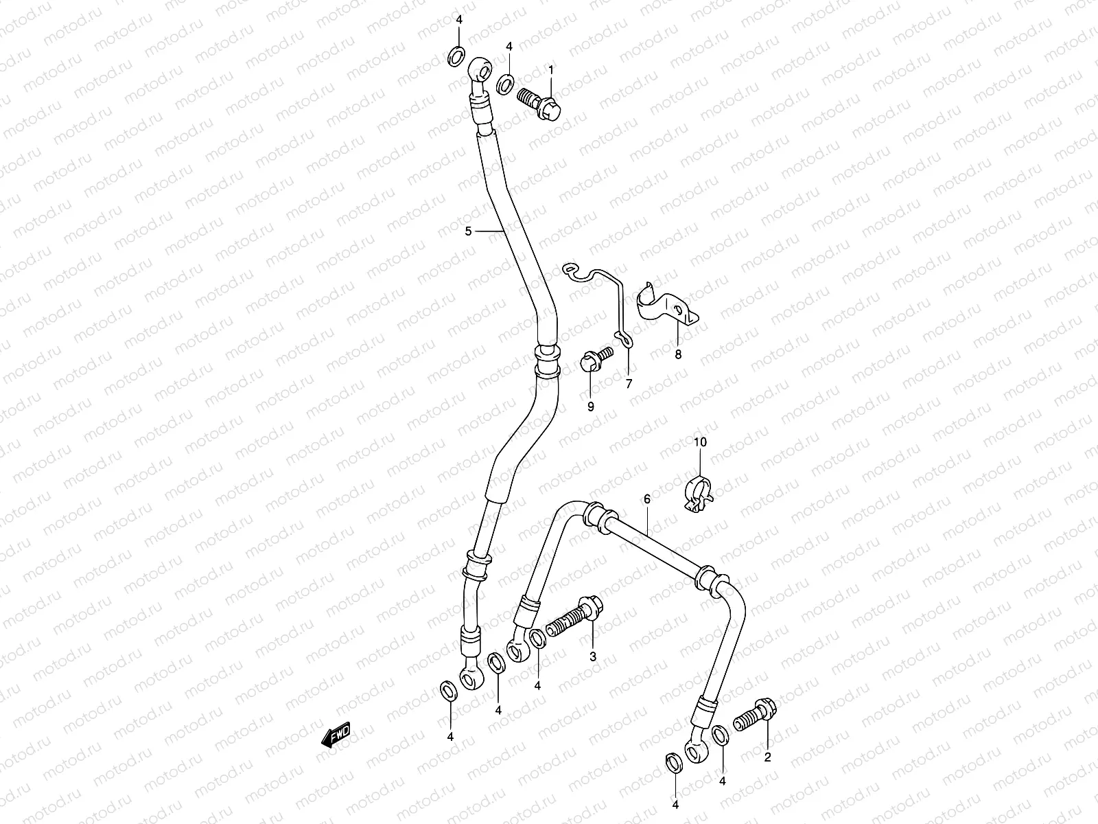 50 - FRONT BRAKE HOSE