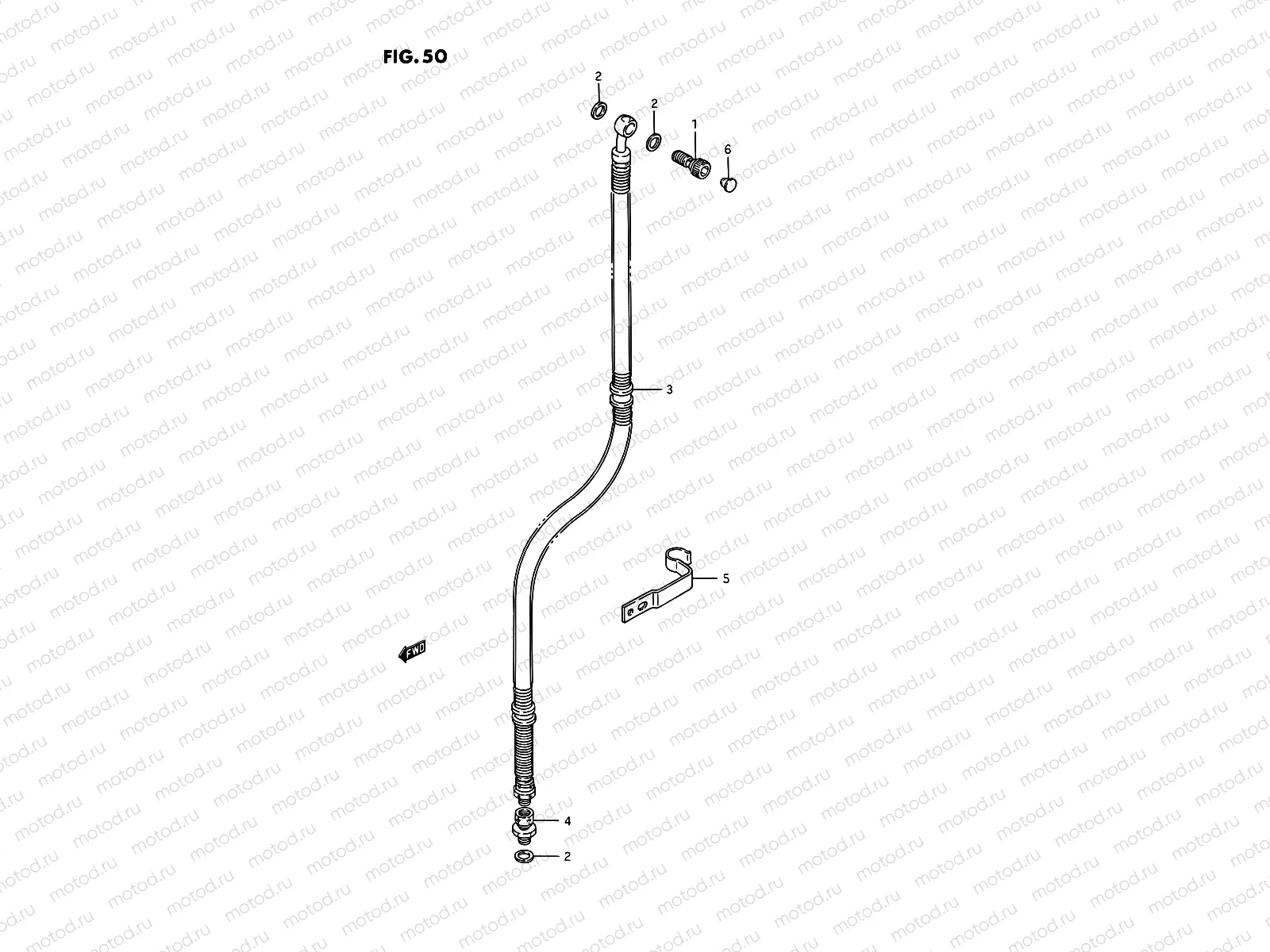 50 - FRONT BRAKE HOSE