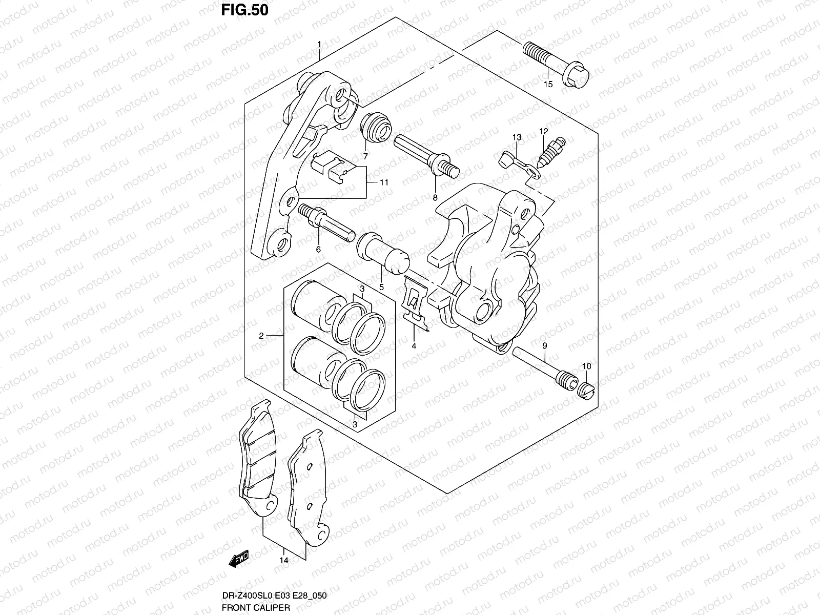 50 - FRONT CALIPER