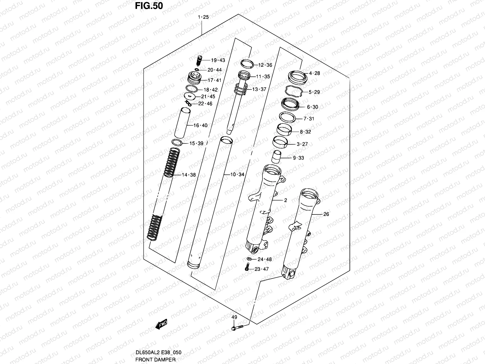 50 - FRONT DAMPER