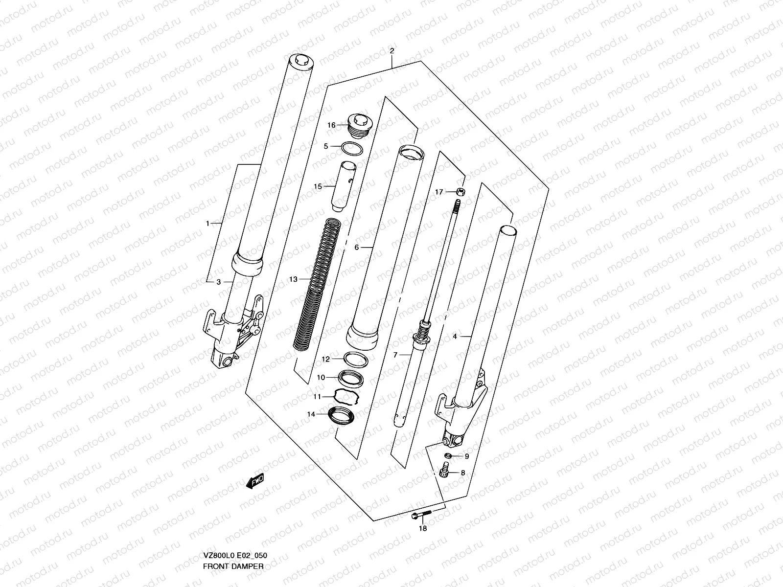 50 - FRONT DAMPER