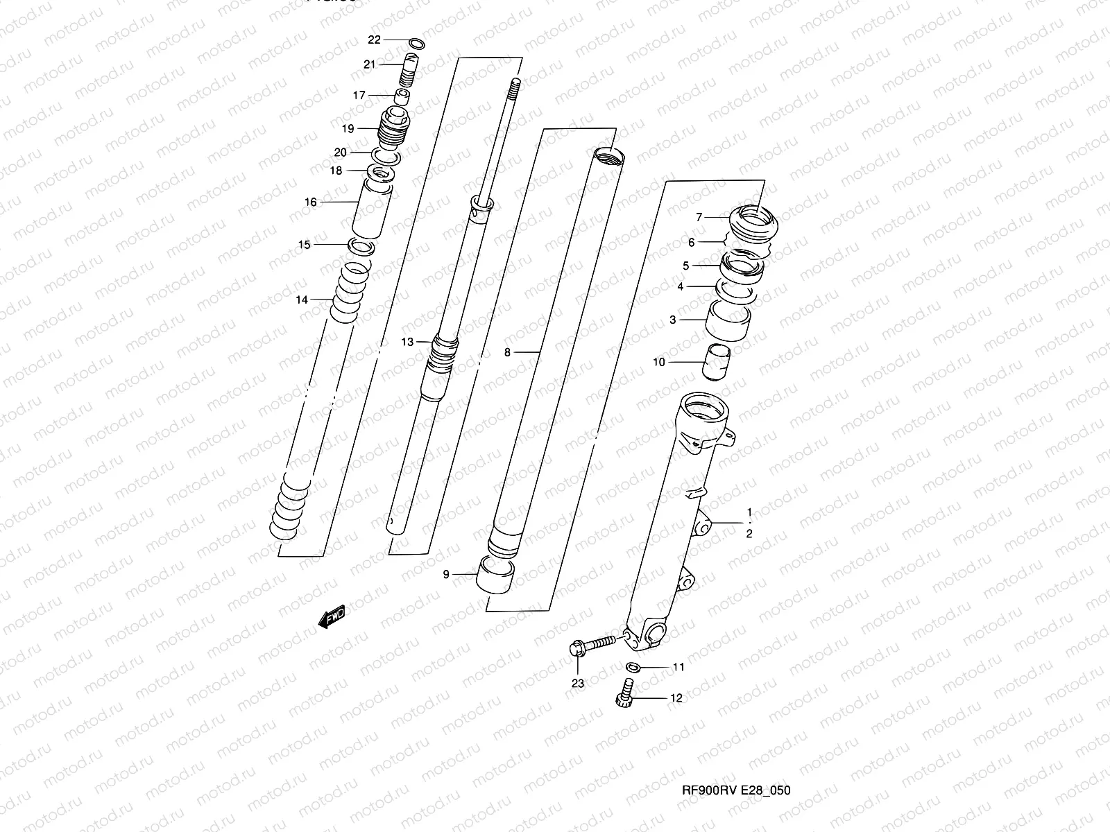 50 - FRONT DAMPER (MODEL R/S)
