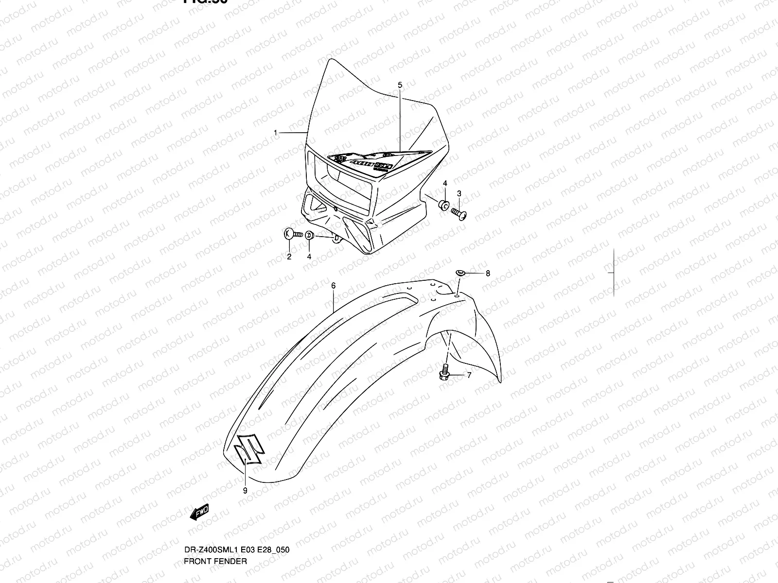 50 - FRONT FENDER