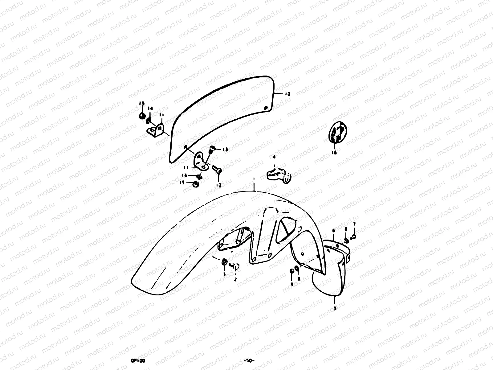 50 - FRONT FENDER (E06, E13, E14, E24, E30)