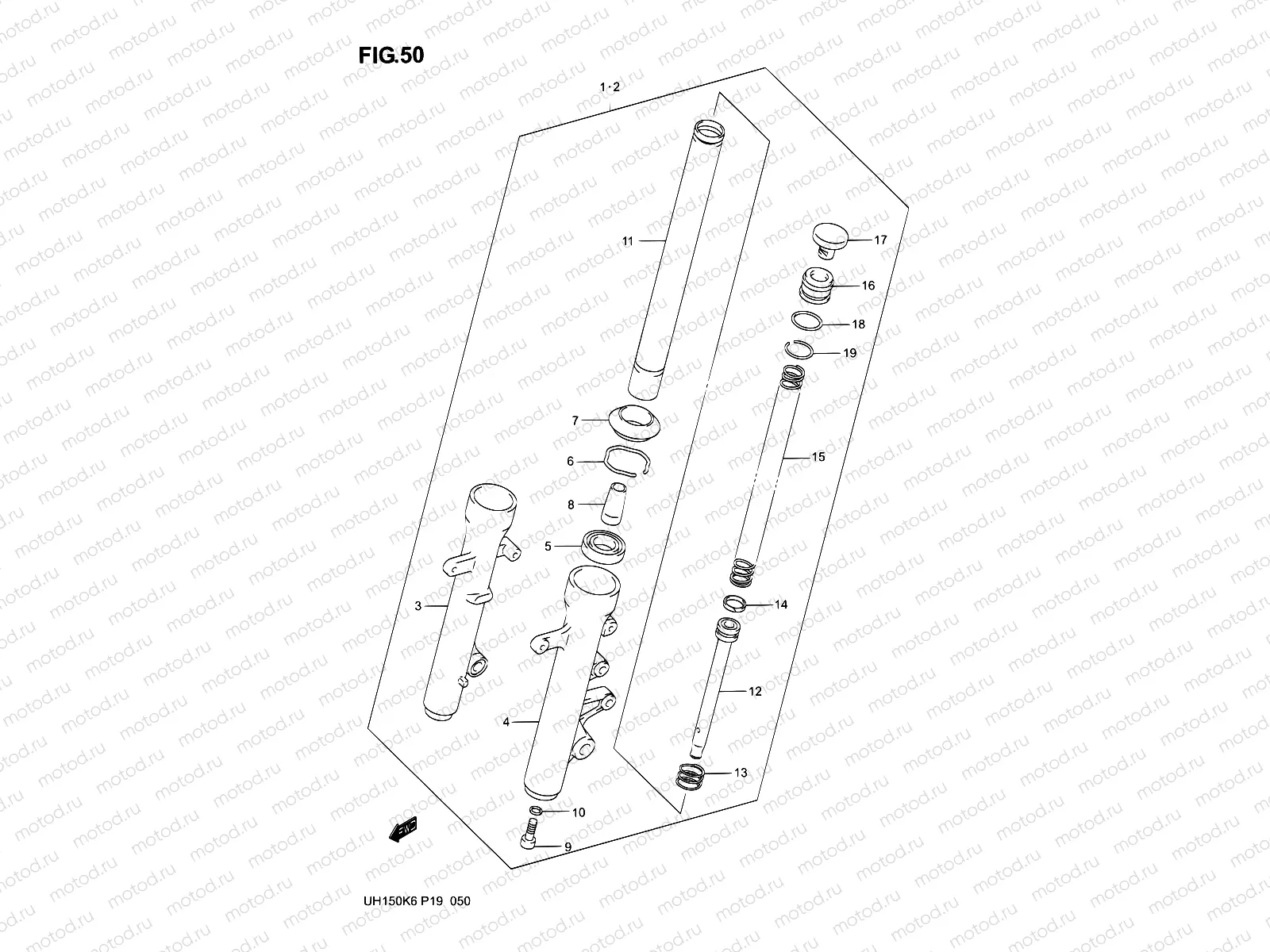 50 - FRONT FORK DAMPER