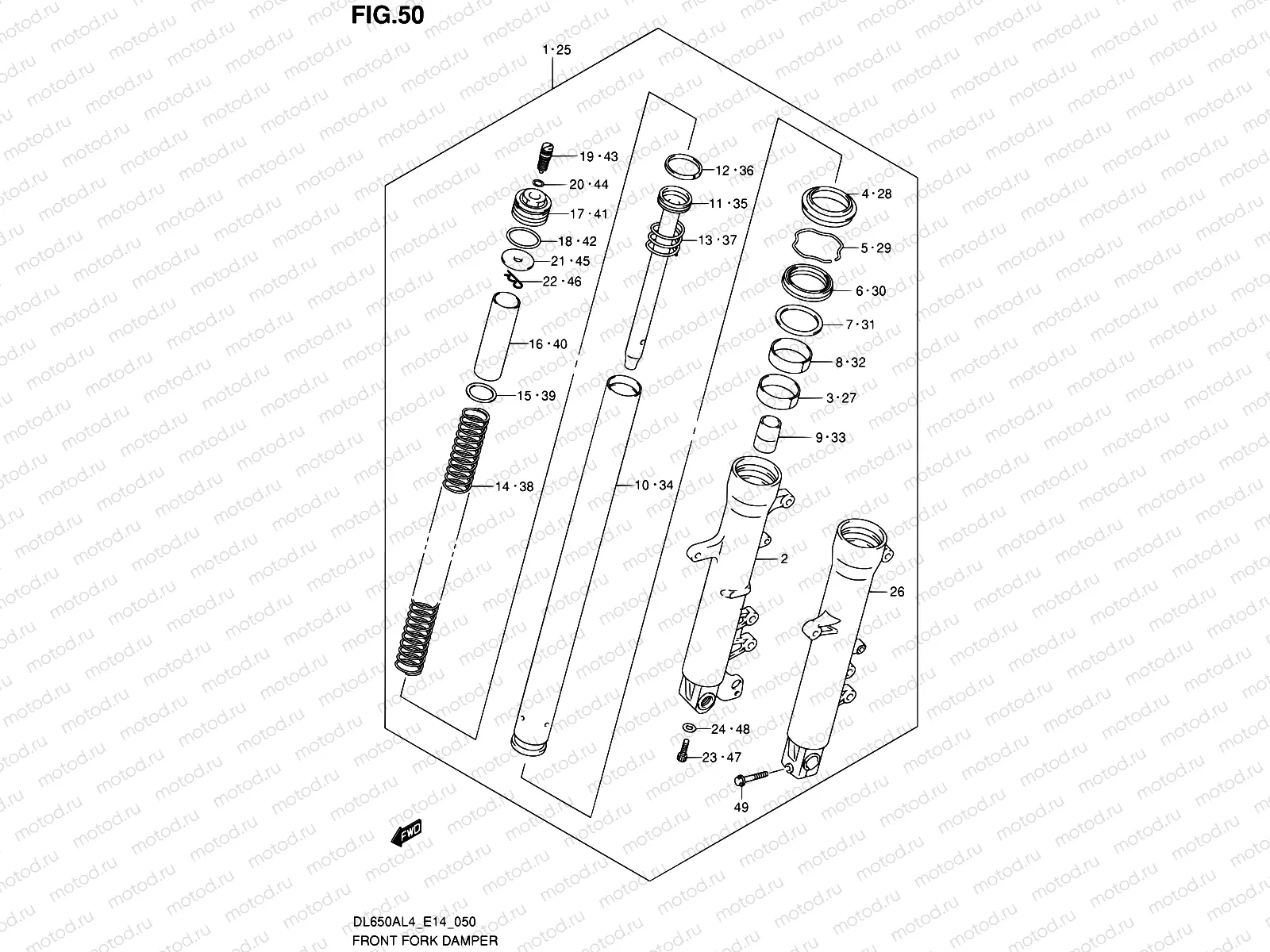 50 - FRONT FORK DAMPER