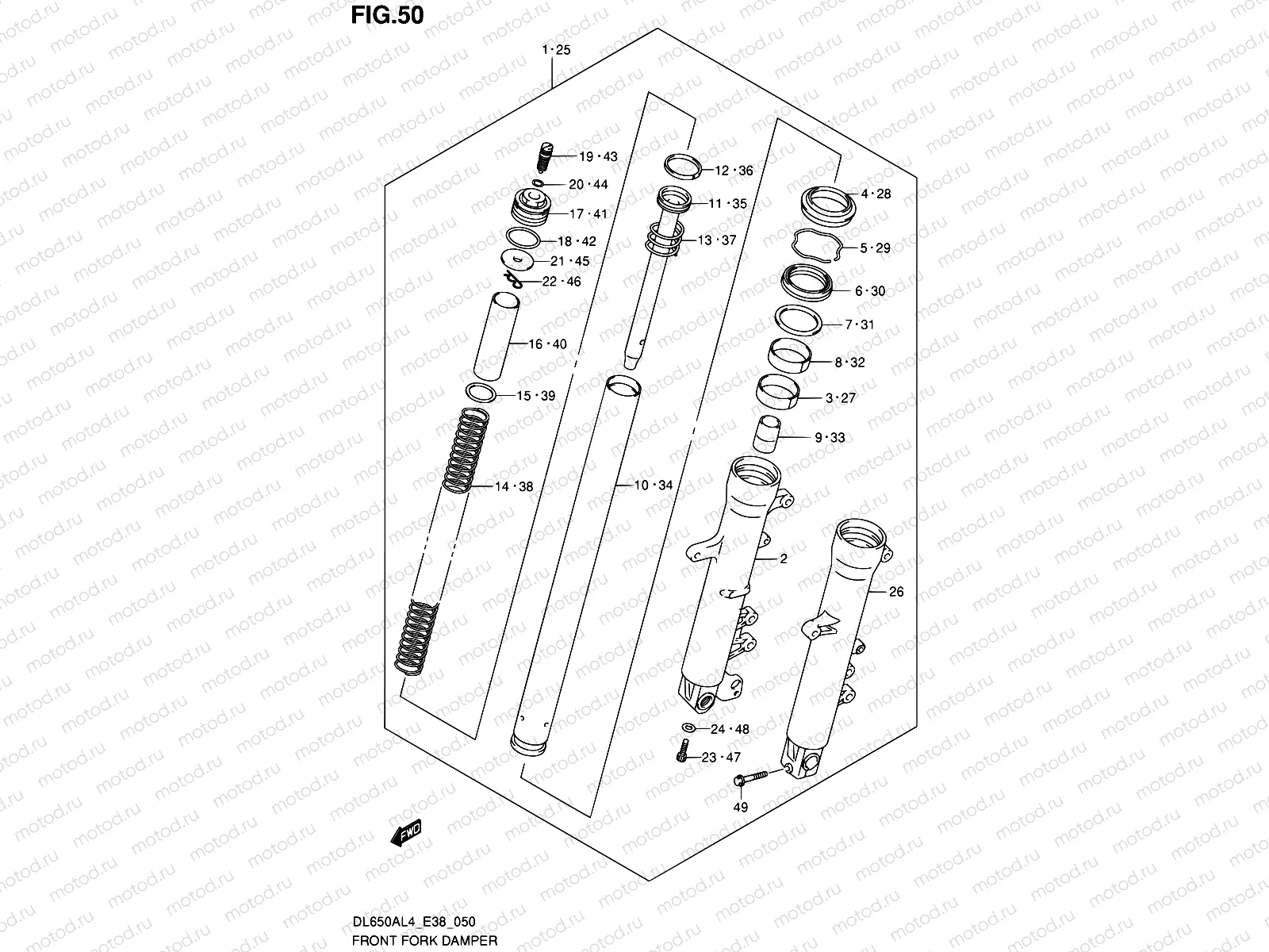 50 - FRONT FORK DAMPER