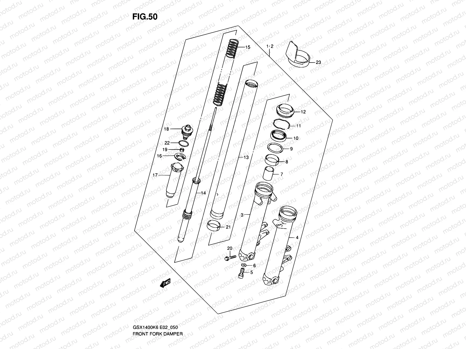 50 - FRONT FORK DAMPER