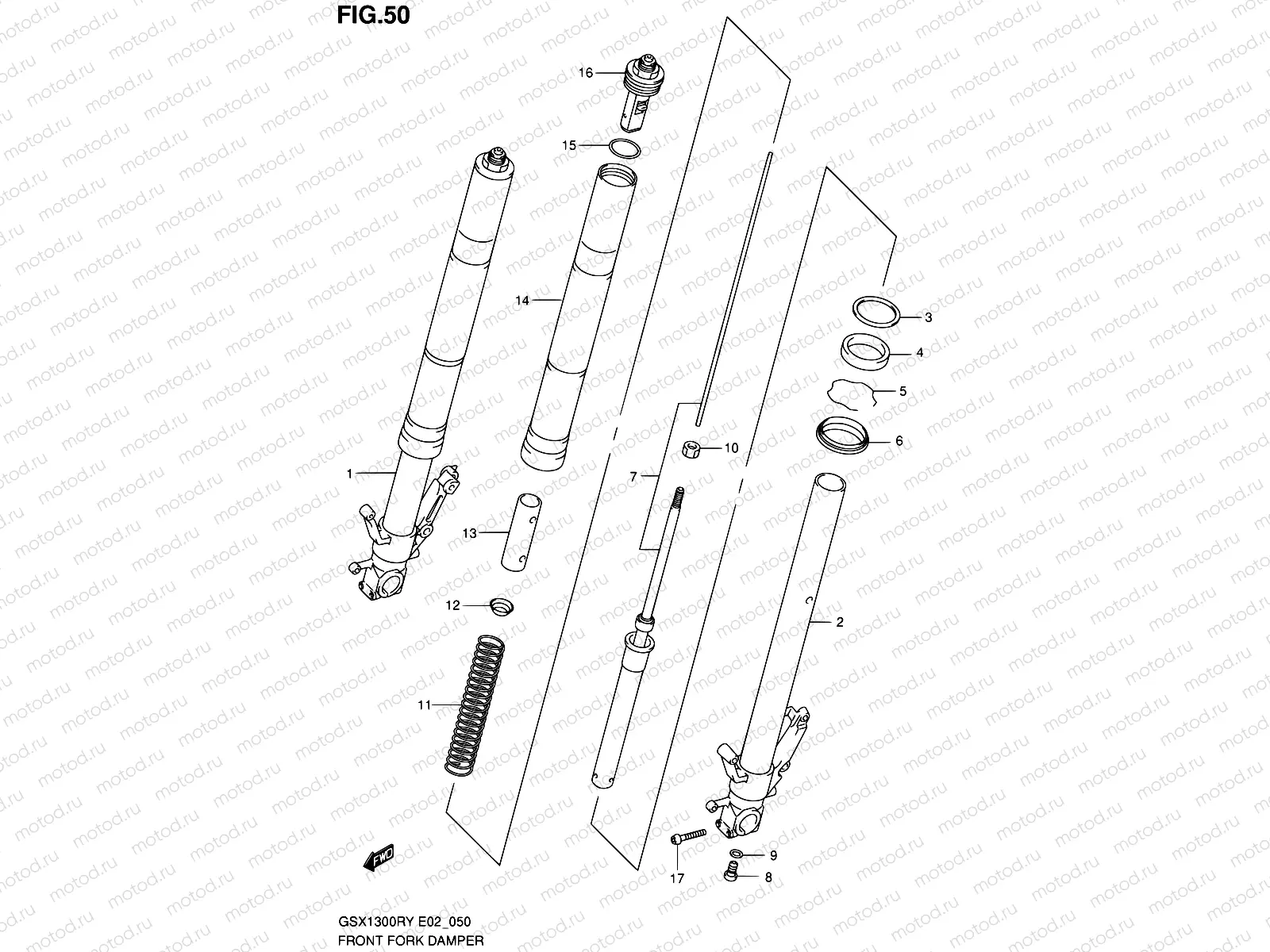 50 - FRONT FORK DAMPER