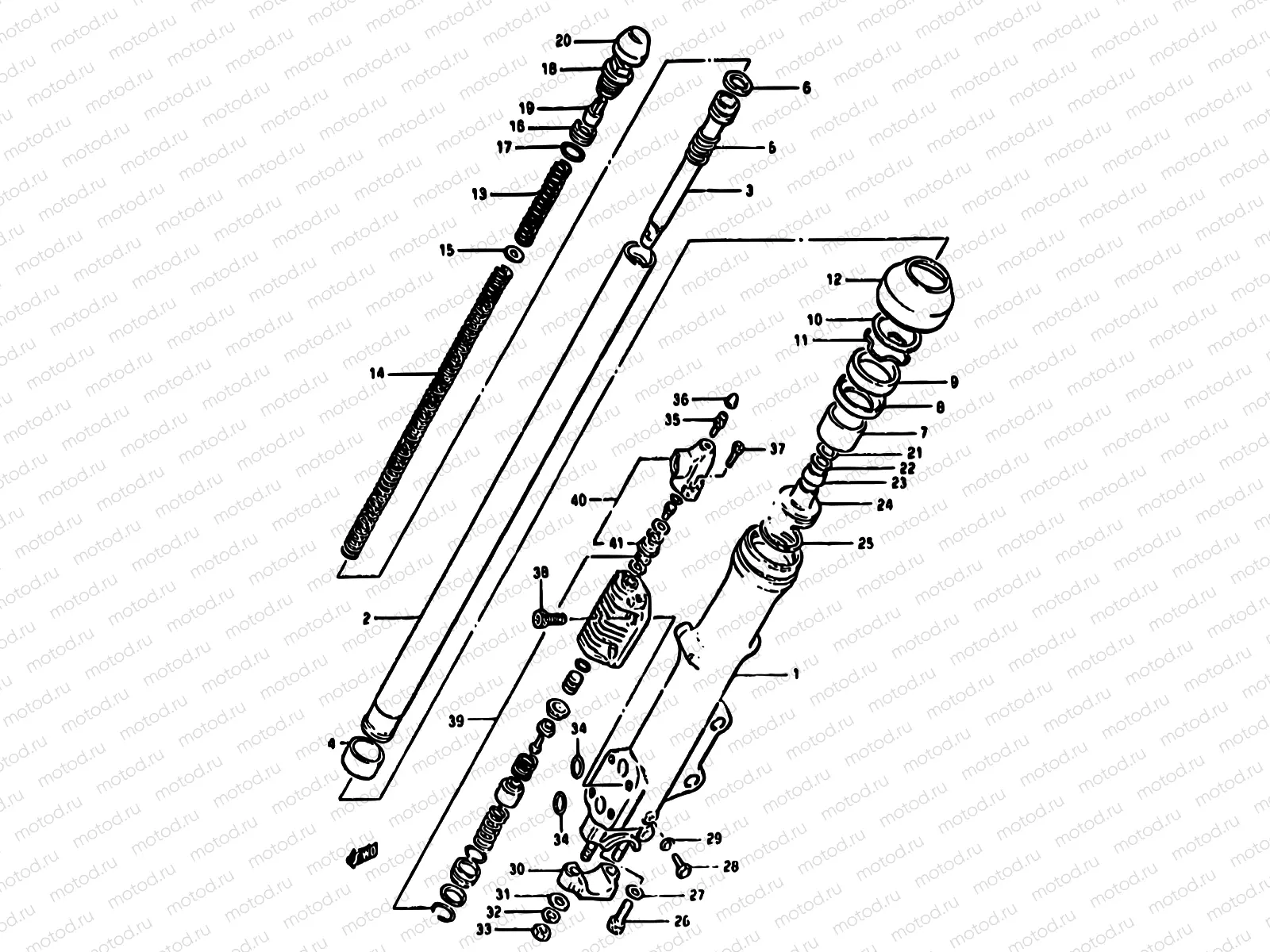50 - FRONT LEFT DAMPER (MODEL Z)