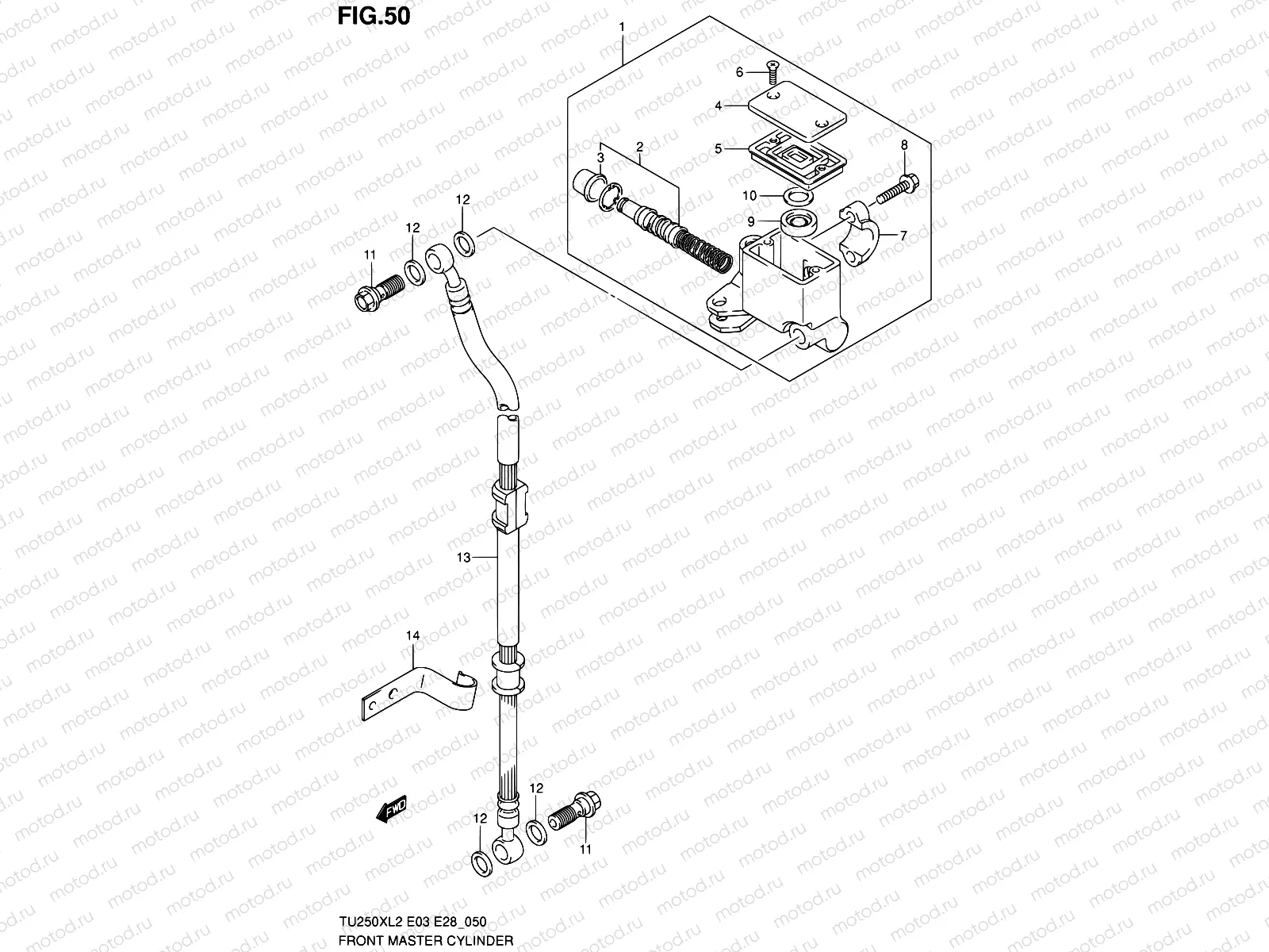 50 - FRONT MASTER CYLINDER