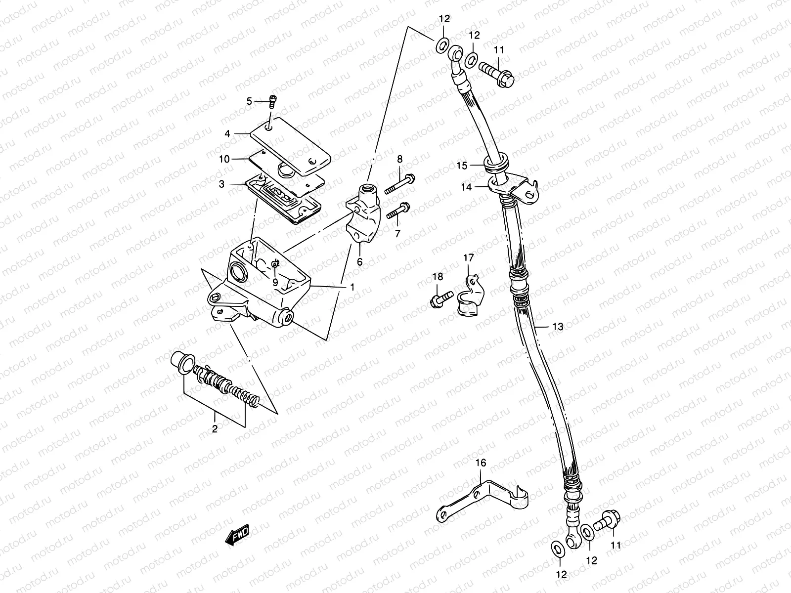 50 - FRONT MASTER CYLINDER