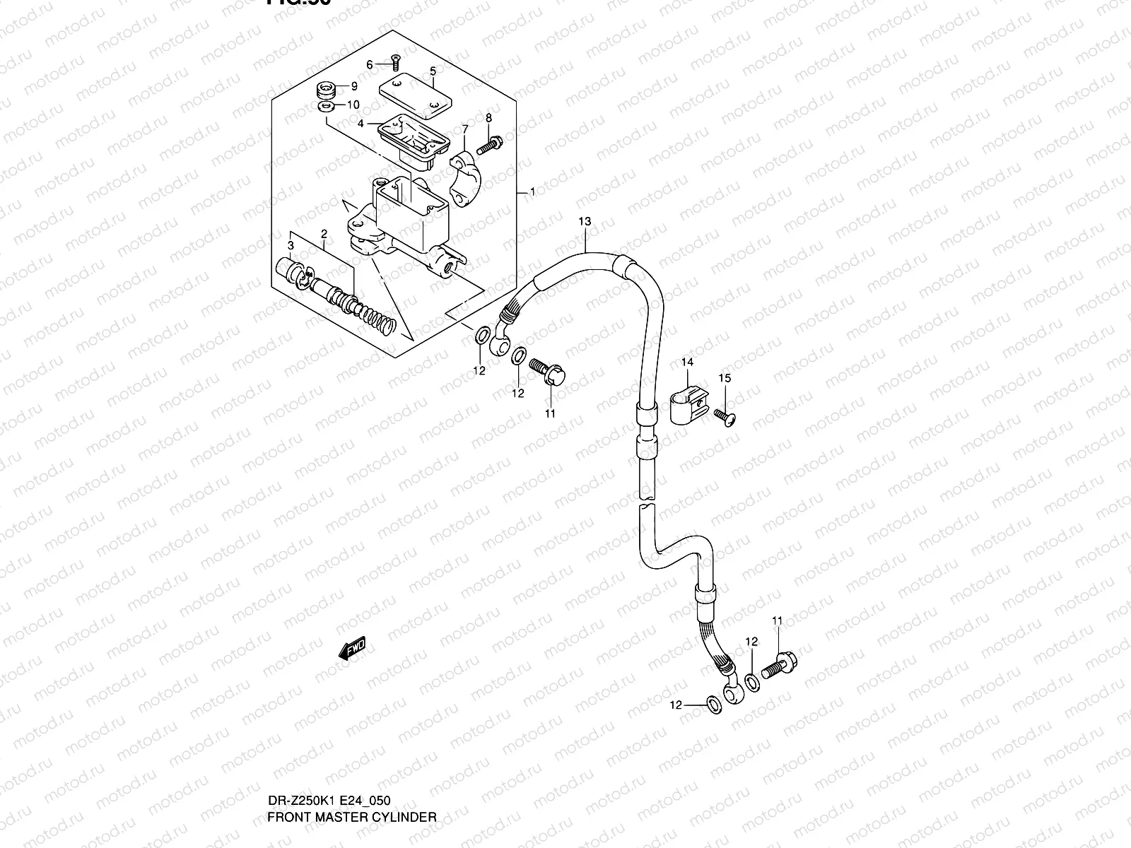 50 - FRONT MASTER CYLINDER