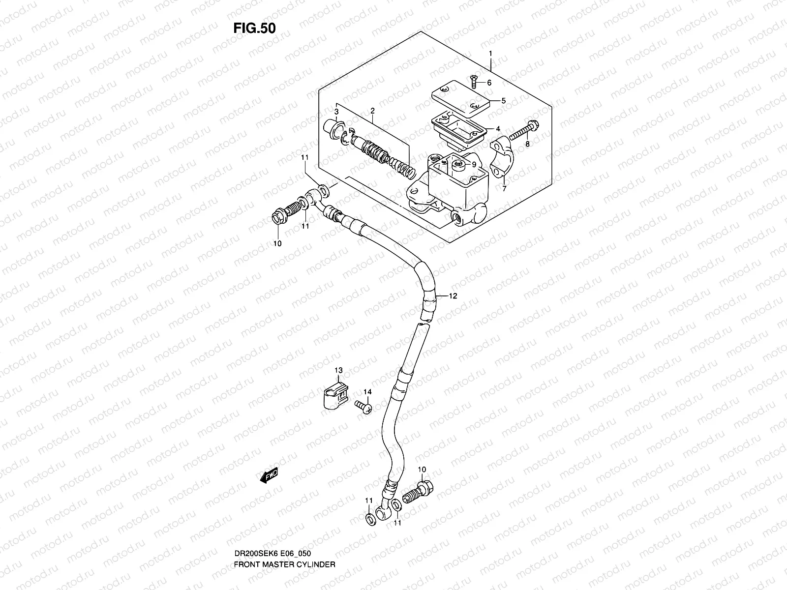 50 - FRONT MASTER CYLINDER