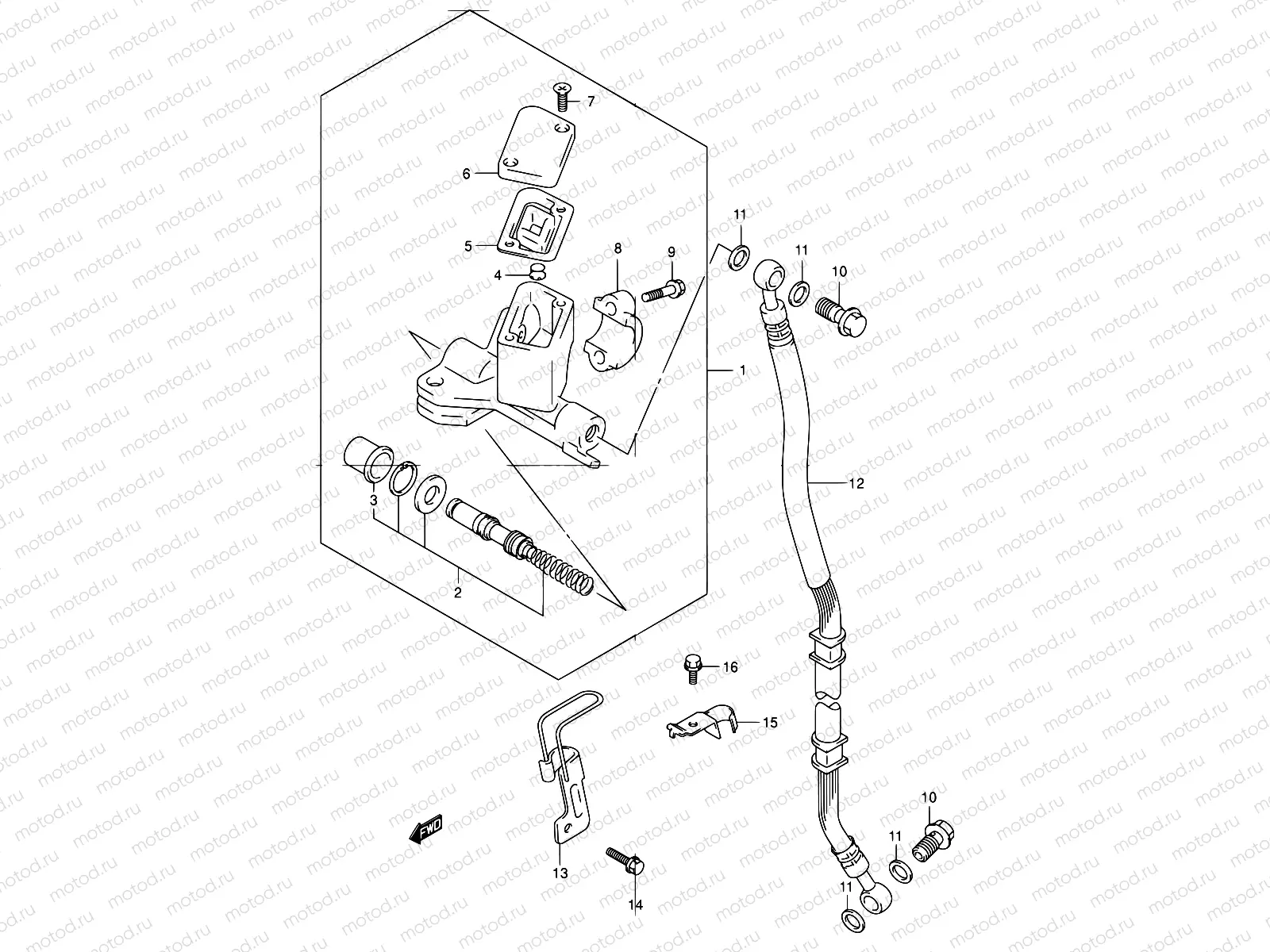 50 - FRONT MASTER CYLINDER