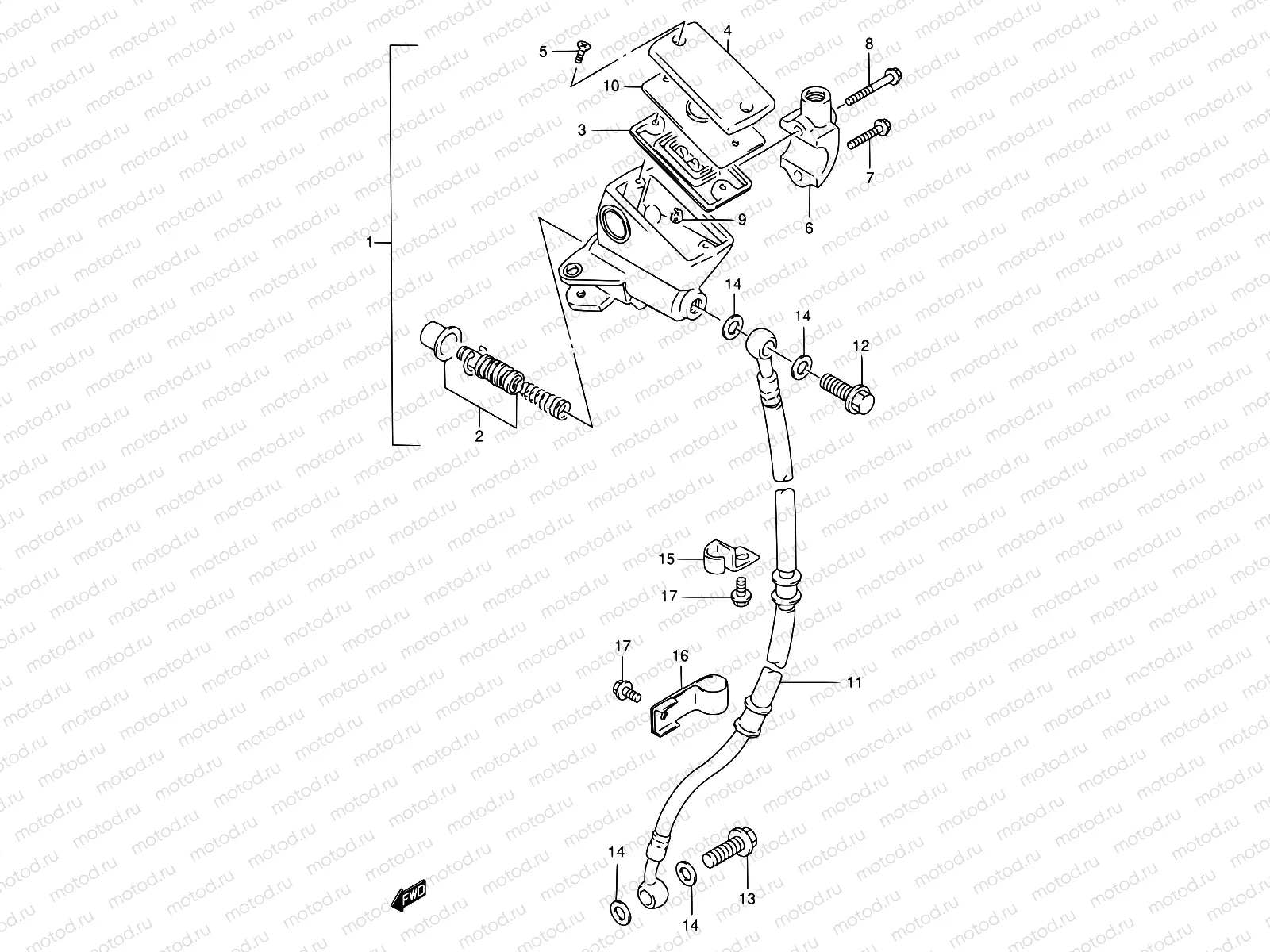 50 - FRONT MASTER CYLINDER
