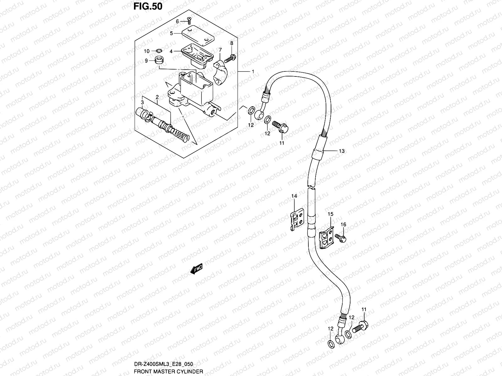 50 - FRONT MASTER CYLINDER