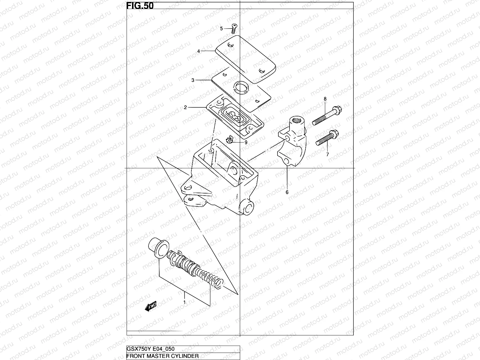 50 - FRONT MASTER CYLINDER