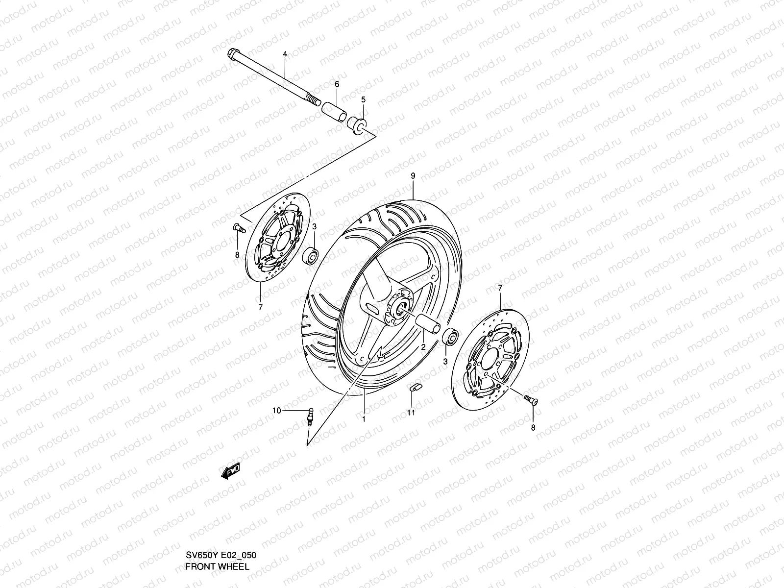 50 - FRONT WHEEL