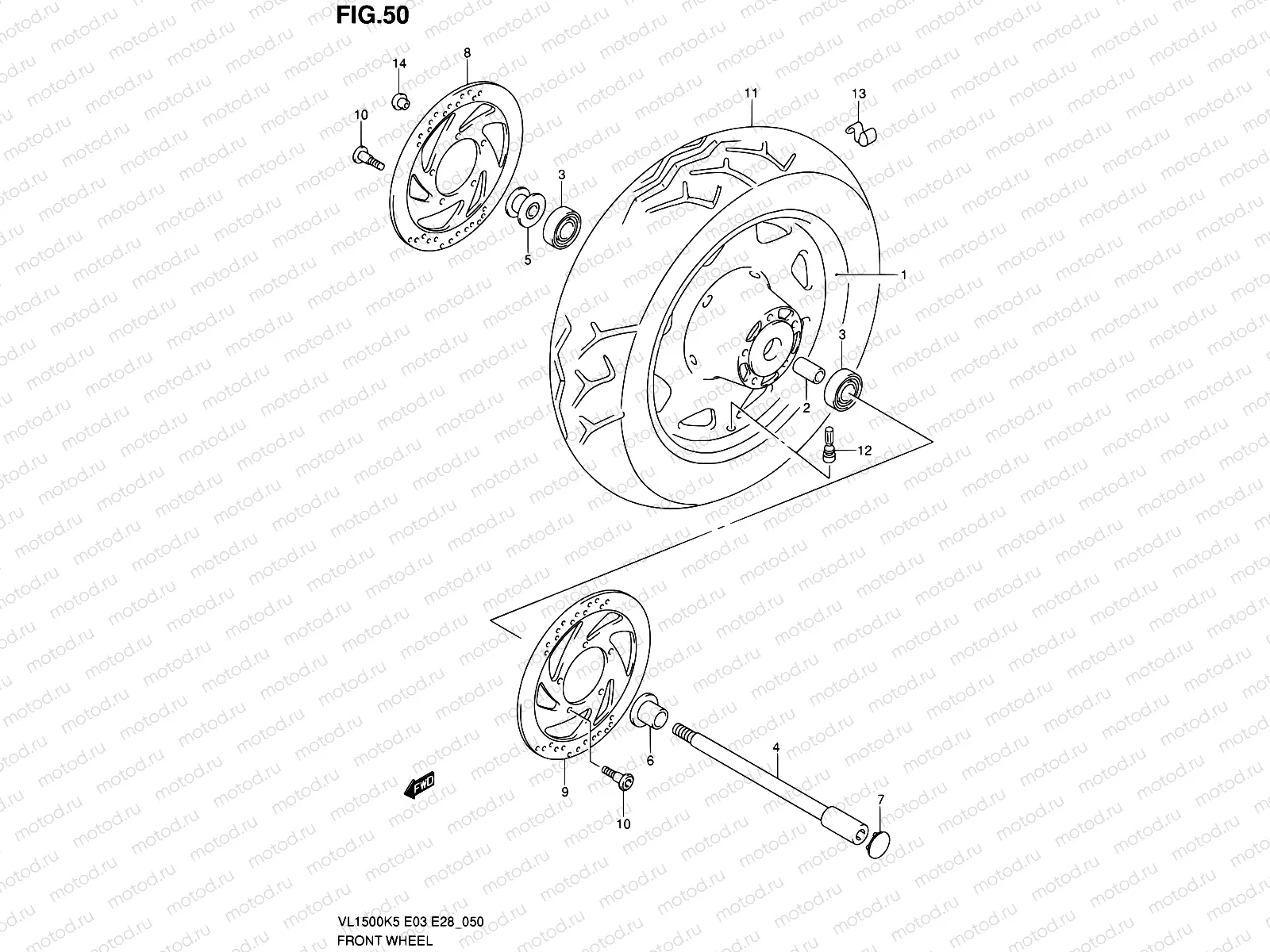 50 - FRONT WHEEL