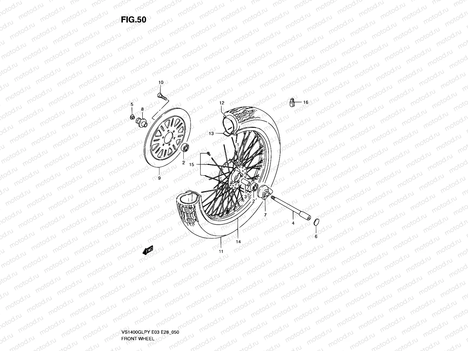 50 - FRONT WHEEL