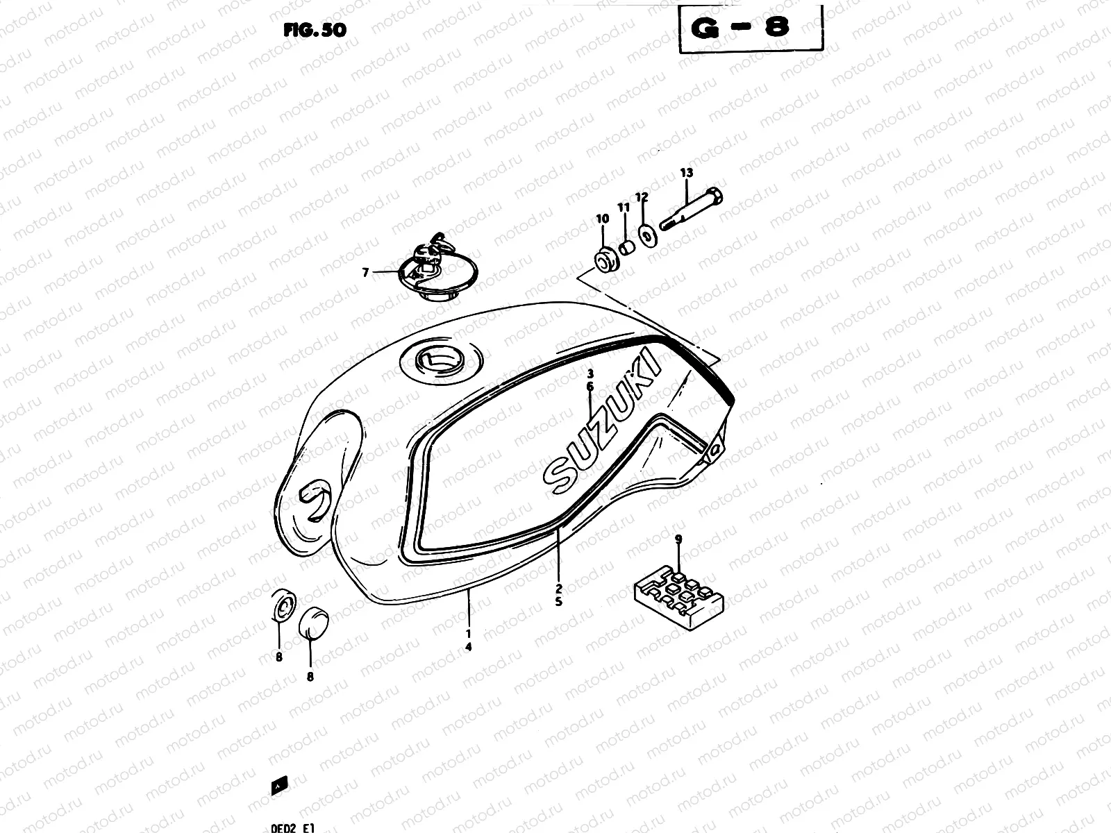 50 - FUEL TANK (GS450SD E06, E15, E24, E34)