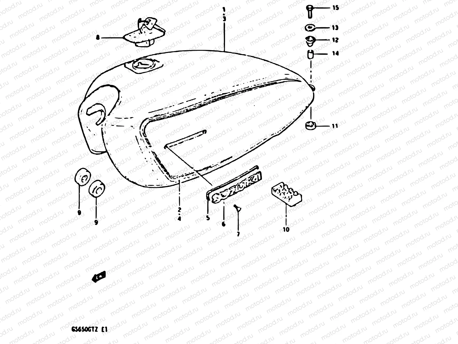 50 - FUEL TANK (MODEL Z)
