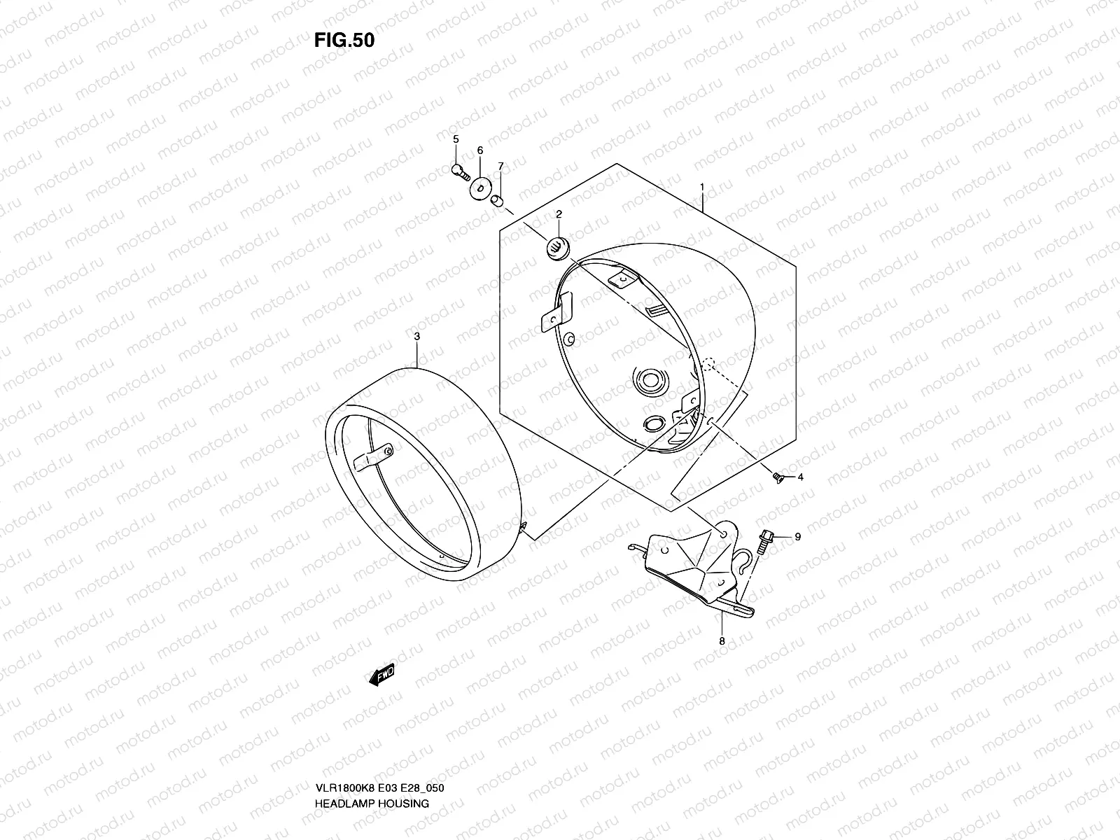 50 - HEADLAMP HOUSING