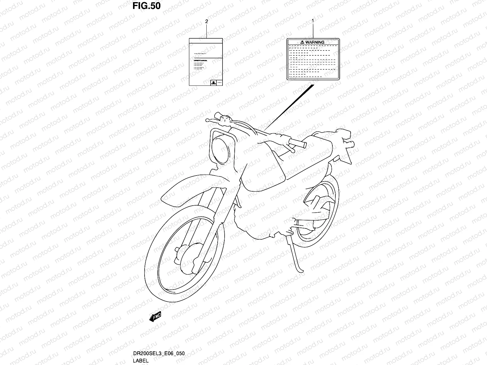 50 - LABEL (DR200SEL3 E24)