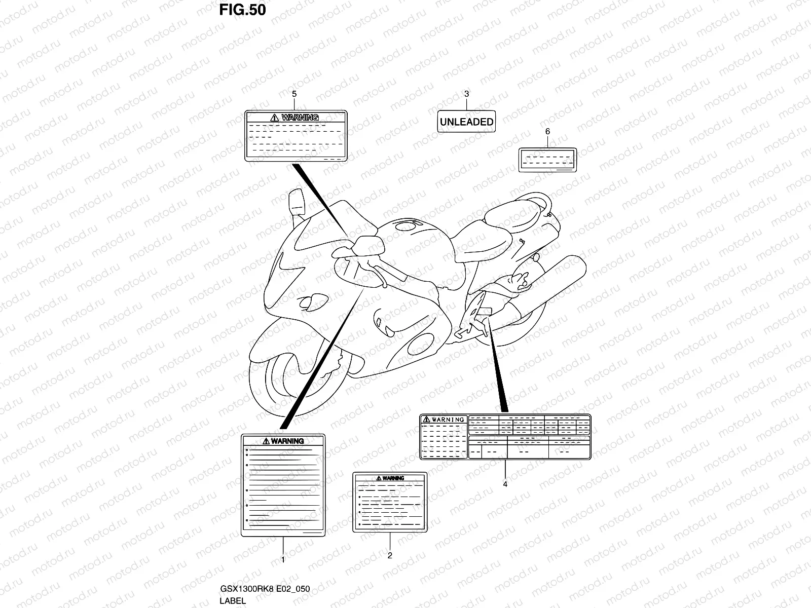 50 - LABEL (MODEL K8/K9)