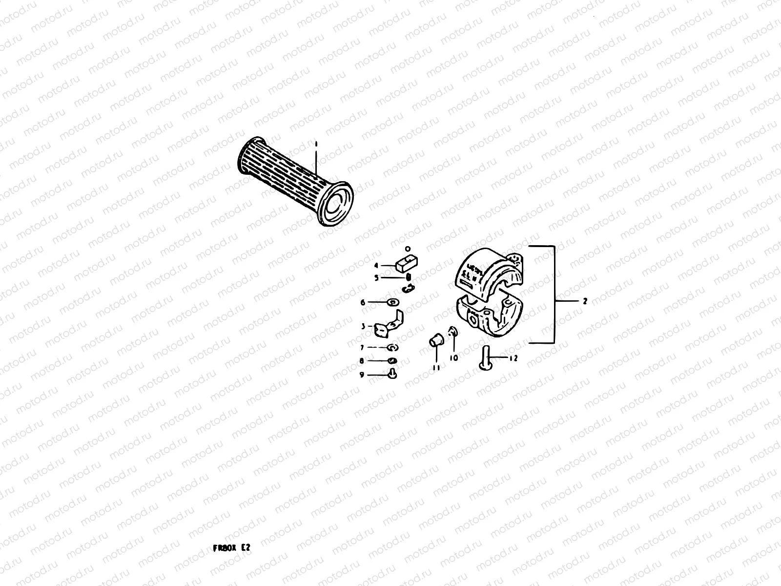 50 - LH GRIP - HANDLE SWITCH (E08, E12, E14)