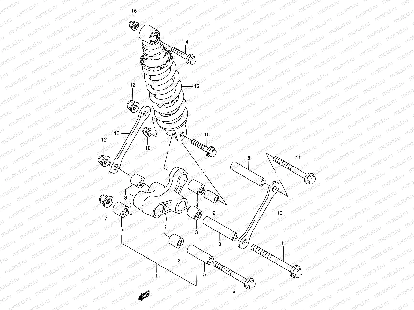 50 - REAR CUSHIO LEVER