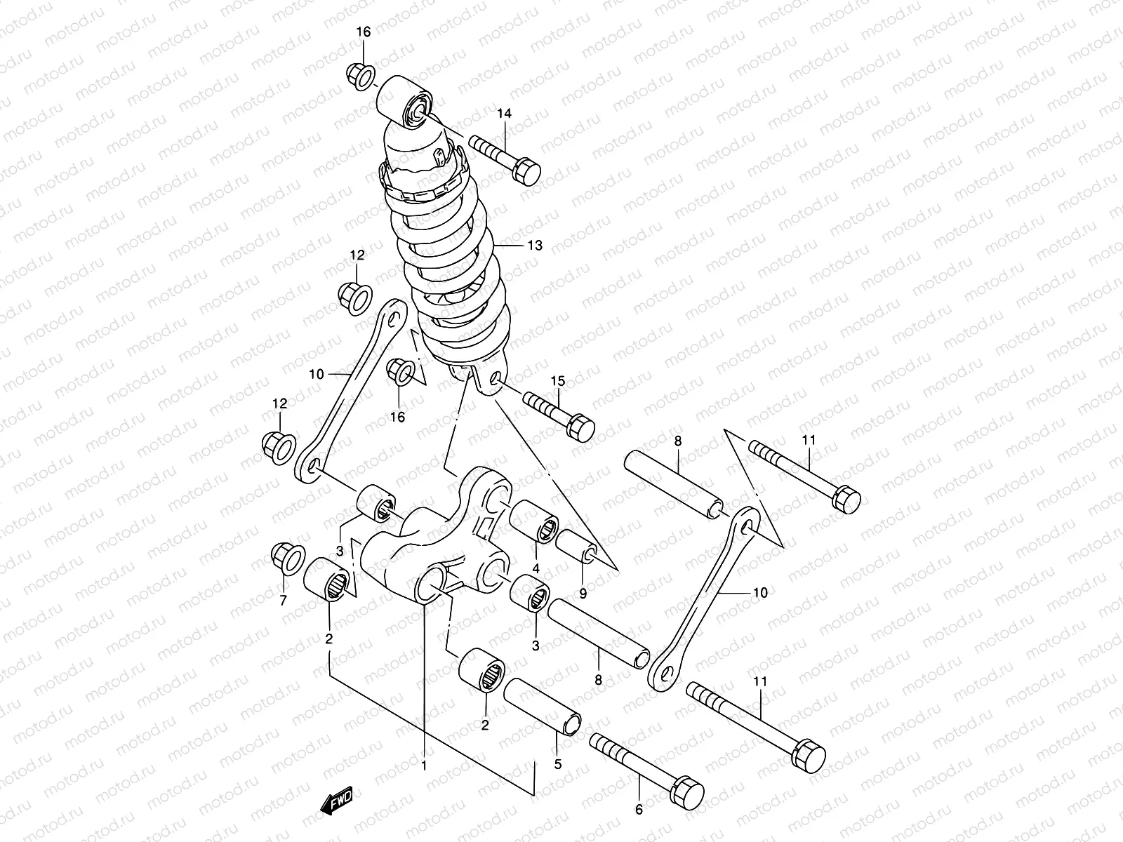 50 - REAR CUSHION LEVER