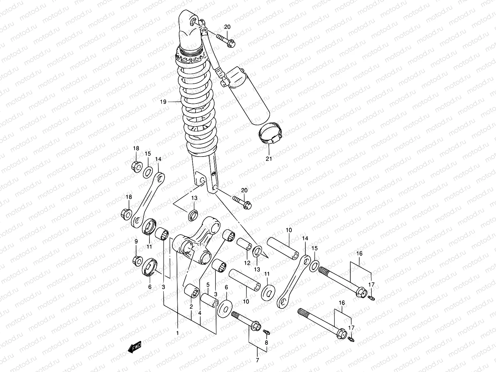 50 - REAR CUSHION LEVER