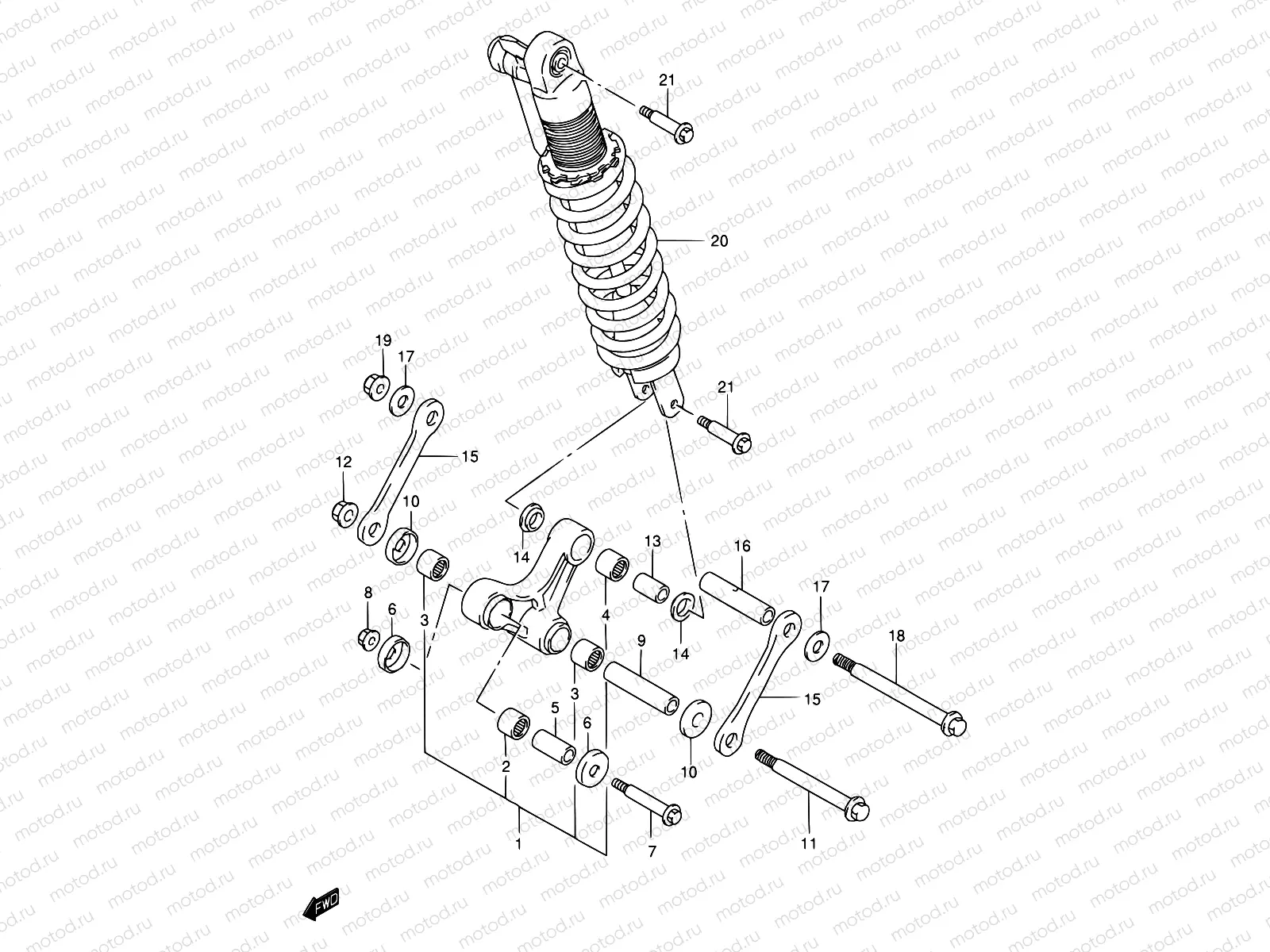 50 - REAR CUSHION LEVER