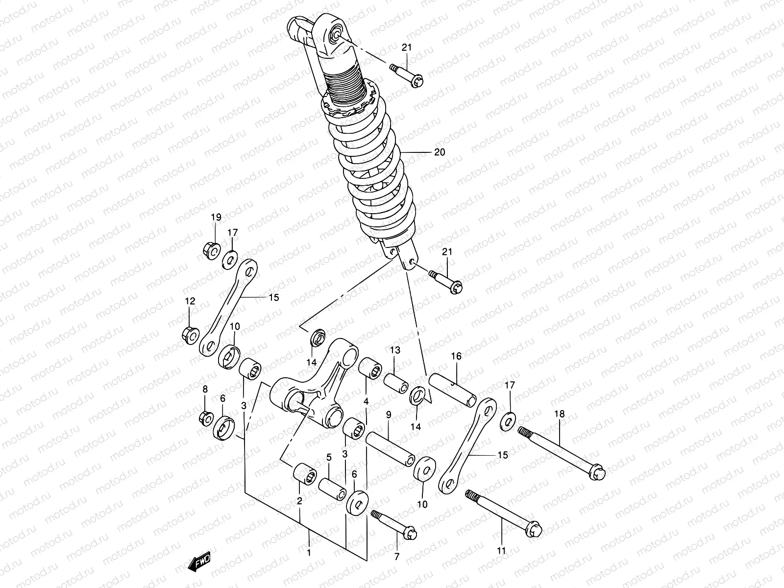 50 - REAR CUSHION LEVER