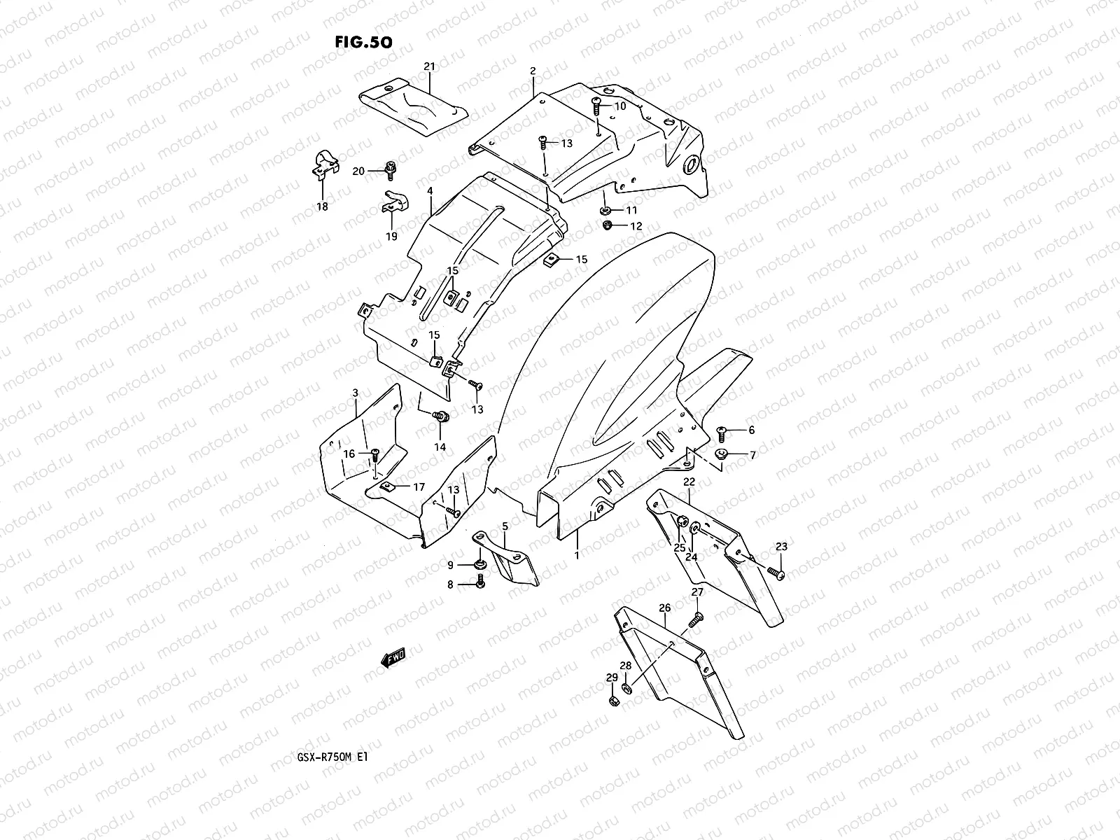 50 - REAR FENDER