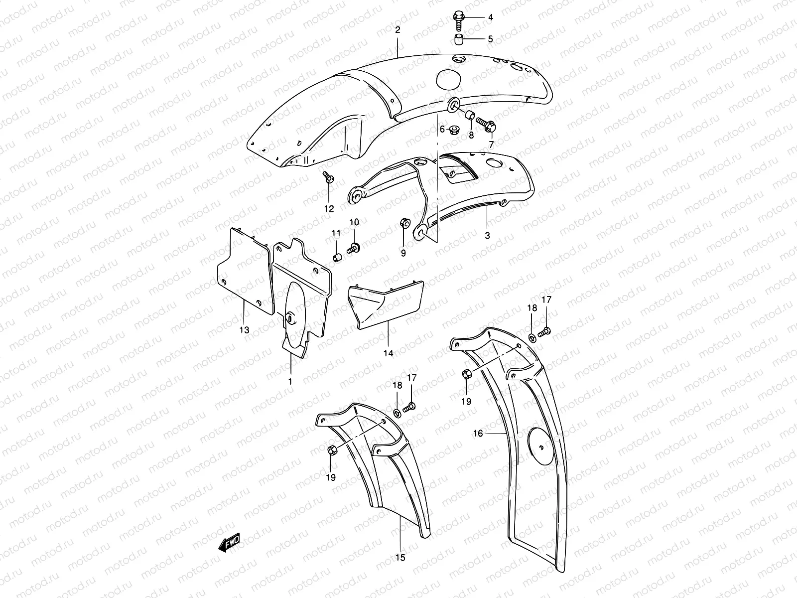 50 - REAR FENDER (MODEL Z)